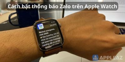 Cách bật thông báo Zalo trên Apple Watch